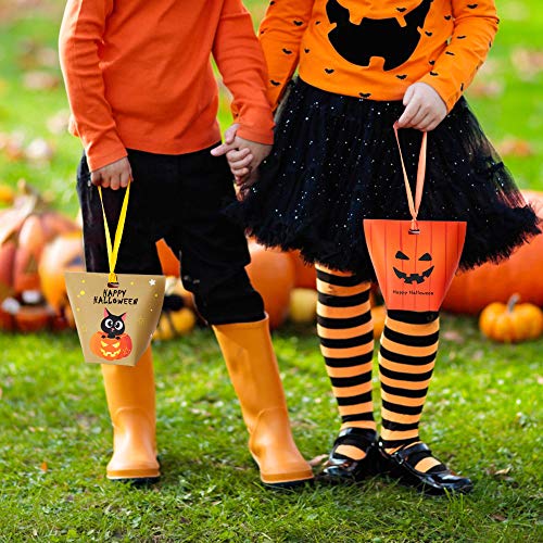 Bolsas De Dulces De Halloween Golosinas bolsas-30CPS Truco o trato Bolsas de regalo de Halloween Bolsas De Fiesta De Halloween para decoraciones de suministros de fiesta de Halloween