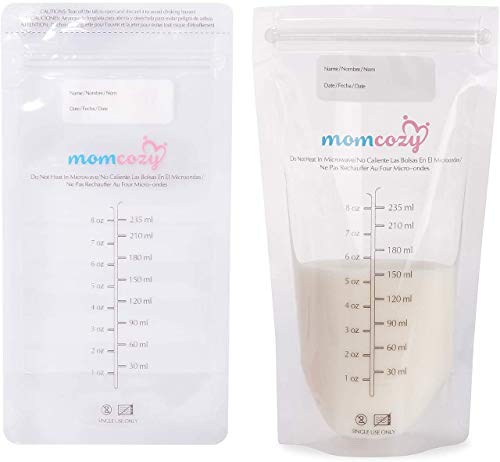Bolsas Leche Materna para el Almacenamiento Pre-Esterilizadas - Bolsas de Ahorro de Leche Materna a Prueba de Fugas – Libre de BPA – Contenedores de Leche de Momcozy