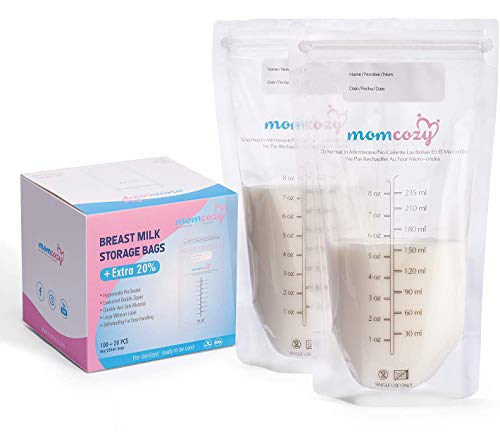 Bolsas Leche Materna para el Almacenamiento Pre-Esterilizadas - Bolsas de Ahorro de Leche Materna a Prueba de Fugas – Libre de BPA – Contenedores de Leche de Momcozy