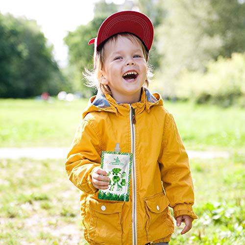 Bolsas Reutilizables Comida Bebe - Pack de 10 bolsas – 150 ml - Fácil de Llenar y Limpiar - sin BPA & PVC - The Bamboo Family
