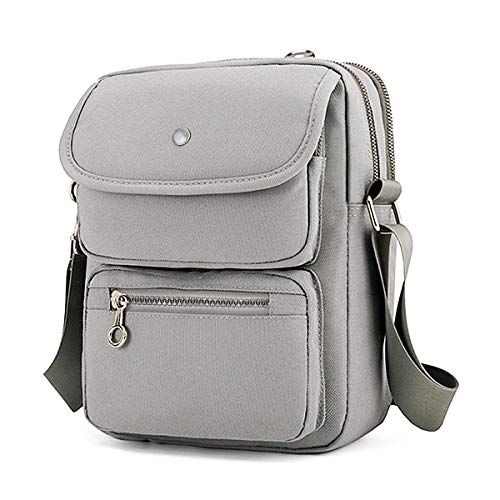 Bolso Crossbody para Mujeres,JOSEKO Bolso de Hombro de Nylon con múltiples Bolsillos Bolso Bolsa de Pasaporte de Viaje Bolsa Messenger Bag