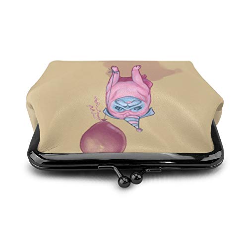 Bolso de la moneda del pug del partido del bolso del cambio del monedero del beso del cierre del broche mini cosmético del maquillaje de las