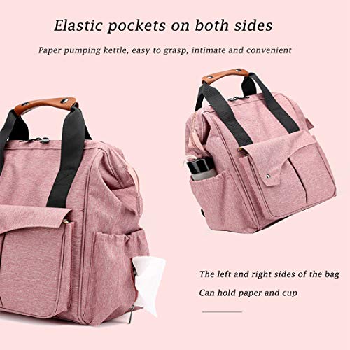 Bolso del Bebé Gran Madre De La Mamá De Nylon del Bolso Mochila De Viaje Mujer Embarazada Pañales De Enfermería Bolsa De Pañales De La Momia,Negro