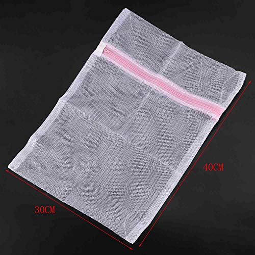 bolso del lavadero - TOOGOO(R) bolsa de lavadora de lavanderia de ropa interior bra calcetines de lenceria de red de malla 30cm x 40cm