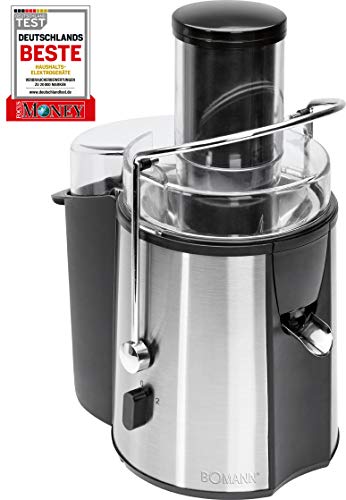 Bomann Ae 1917 CB Licuadora Semi Profesional, Desmontable, 1000 W, 2 litros, Acero Inoxidable, 2 Velocidades, Negro y Gris