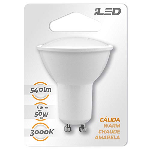 Bombilla LED Spotlight GU10 6W Equi.50W 540lm 15000H 1Primer Low Cost