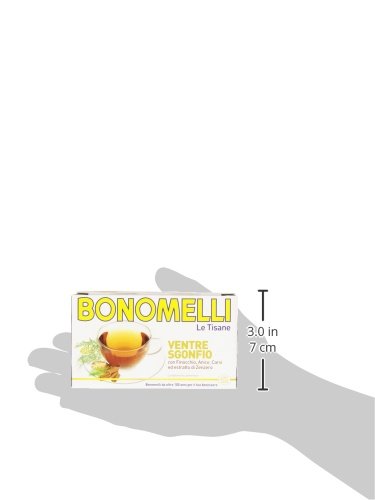 Bonomelli – Tisana vientre sgonfio, con Finocchio, anís, Carvi Ed Extracto de Jengibre – 32 G