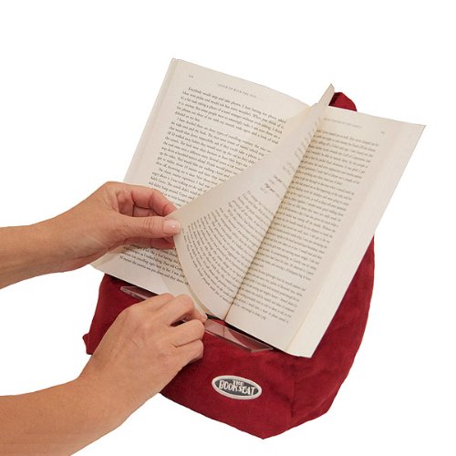 BOOK SEAT The Atril para Libro, diseño en Forma de Saco, Color Rojo
