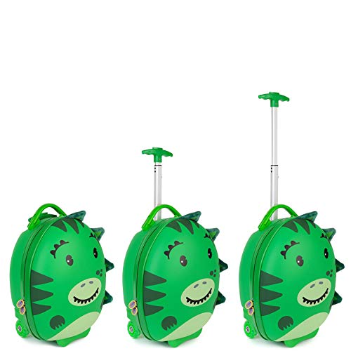 boppi Tiny Trekker Maleta Trolley Infantil Equipaje Cabina 2 Ruedas - 17 litros - Dinosaurio