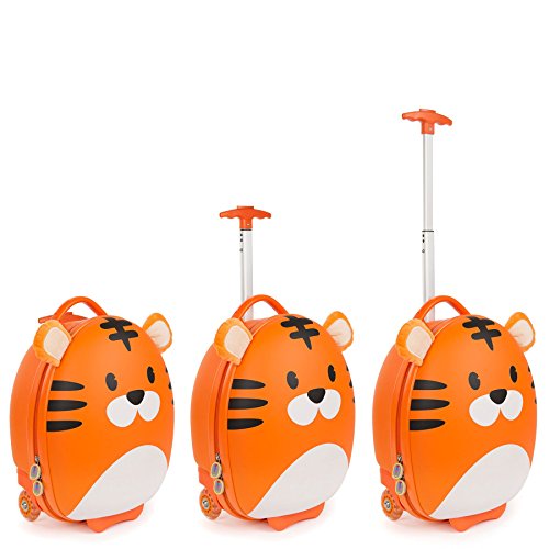 boppi Tiny Trekker Maleta Trolley Infantil Equipaje Cabina 2 Ruedas - 17 litros - Tigre