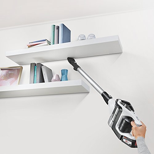 Bosch Unlimited Serie 8 BBS1U224 Aspirador escoba sin cable, hasta 60 minutos de duración, incluye 2 baterías extraíbles, color blanco