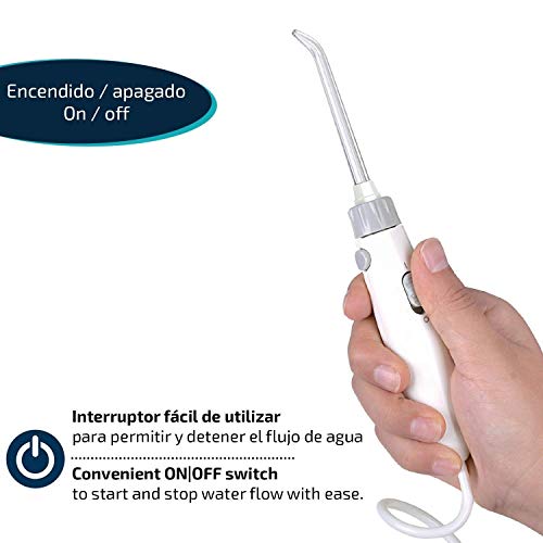 Boston Tech - Aquapik 100 - Irrigador dental y Nasal profesional con 7 Boquillas multifuncionales Recomendado a nivel mundial. Ideal para toda la familia garantia 5 años