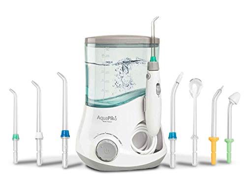 Boston Tech - Aquapik 100 - Irrigador dental y Nasal profesional con 7 Boquillas multifuncionales Recomendado a nivel mundial. Ideal para toda la familia garantia 5 años
