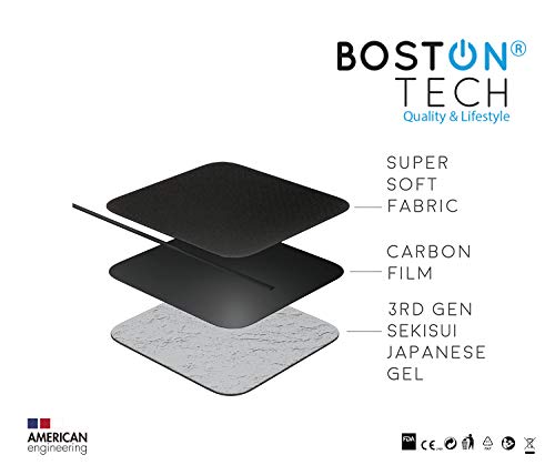 Boston Tech - WE-112 - Electroestimulador Digital Profesional 3 en 1, TENS, EMS, Masaje. Alivio al Dolor y Fortalecimiento Muscular para Todo el Cuerpo.