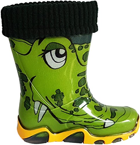 Botas de agua para niños forradas Cocodrilo 26/27