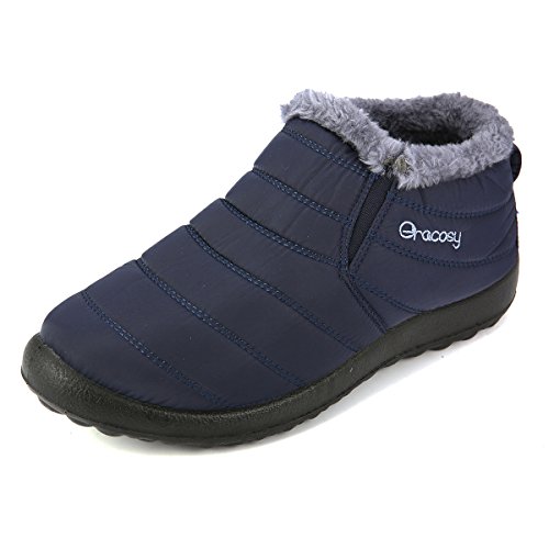Botas de Nieve para Hombres,Mujeres,Niños,gracosy 2019 Invierno Cálido Al Aire Libre Suela Blanda Ultralight Cómodo Relajado A Pie Botines Plano Antideslizante Que Caminan