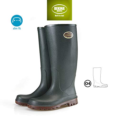 Botas para Caminar para Hombres, Muy Ligeras, Neotane 3 Veces más duraderas Que Las Botas de Goma comparables, Incl. Plantilla para pies Secos y cálidos, Suela marrón Antideslizante, EU 41