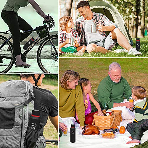 Botella de Agua Acero Inoxidable, 720ml Aislamiento de Vacío de Doble Pared Botella termica, sin BPA Botella Agua Deporte, para Viaje, Deporte, Bicicleta, Gimnasio, Camping