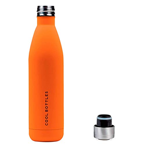 Botella de Agua de Acero Inoxidable | 750 ml | Botella Térmica | Bebidas Frías Durante 24 Horas y Calientes hasta 12 Horas | Acero Inoxidable con Aislamiento de Doble Pared | Botella Libre de BPA