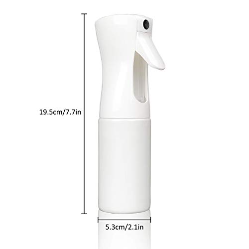 Botella Pulverizador Agua Peluqueria Fina Niebla Pulverizador Continuo Pulverizador Recargable Vacío spray Rizos pulverizar para Pelo Cara Plantas 160ml