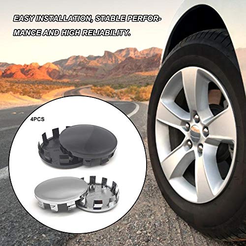 bouncevi 56MM 4Pcs Tapa Central de Cubo modificada Tapacubos Tapacubos de Carbono Negro Tapacubos Universal para la Nueva Serie 5 Serie 7 Nueva X1 X3 Cubierta de llanta de Coche