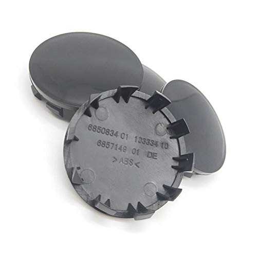 bouncevi 56MM 4Pcs Tapa Central de Cubo modificada Tapacubos Tapacubos de Carbono Negro Tapacubos Universal para la Nueva Serie 5 Serie 7 Nueva X1 X3 Cubierta de llanta de Coche
