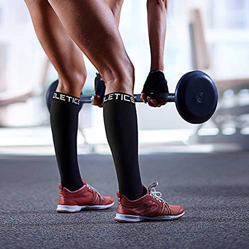 Boundletics Calcetines De Compresión Fitness, Correr, Viajar/Utilizar en Aviones - Ideales Medias de Compresión para Deporte de Hombres y Mujeres - Mejoran Circulación Sanguínea (L/XL)