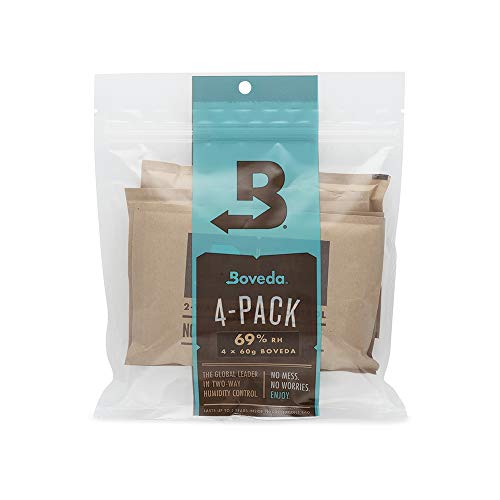 Boveda 69% Rh 2-Way Humidity Control, Large 60 g, 4 Pack