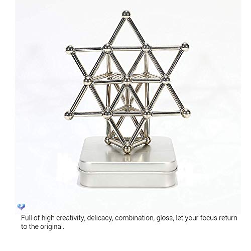 BovoYa 63pcs Juego de construcción de imanes Bloques de construcción Bola magnética Juego de apilamiento de Palo magnético Rompecabezas Juguetes para niños y Adultos