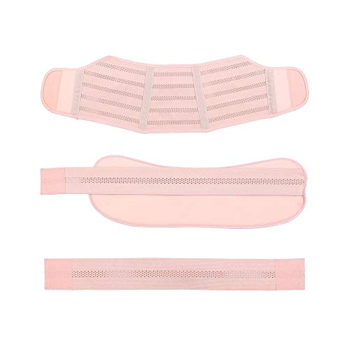 BOZEVON 3 en 1 Faja Embarazada Prenatal - Elástico y Cómodo Cinturón de Embarazo Apoyo Abdominal y Lumbar para Mujeres Embarazadas, Beige/2XL