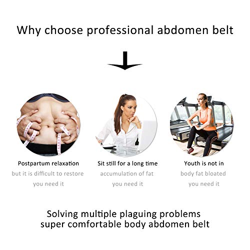 BOZEVON Faja Postparto Reductora - Transpirable Elástico Recuperación Post-Parto Vientre/Cintura/Soporte Pélvico Cinturón Faja para la Mujer y Maternidad, Negro/XL
