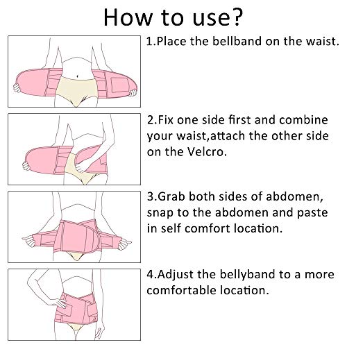 BOZEVON Faja Postparto Reductora - Transpirable Elástico Recuperación Post-Parto Vientre/Cintura/Soporte Pélvico Cinturón Faja para la Mujer y Maternidad, Negro/XL