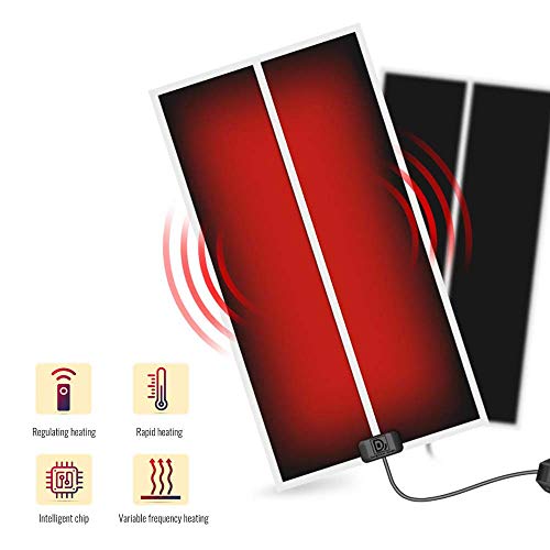 BPOOR Manta Termica Reptiles con Termostato, 5W/7W/14W/20W/ 28W/35W Ajustable Reptil Heat Mat con Control De Temperatura para Terrario Reptiles Tortuga, Tortuga, Serpientes (35W 64 * 28cm, EU Plug)