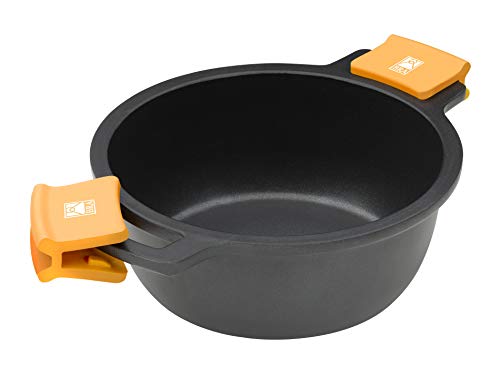 BRA Efficient - Batería 5 piezas, de aluminio fundido con antiadherente, apta para todo tipo de cocinas incluso inducción