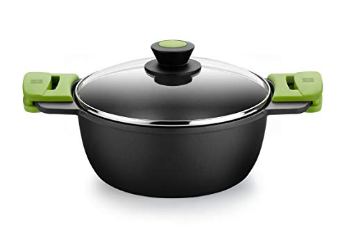 BRA PRIOR Batería 4 piezas de aluminio fundido con antiadherente, apta para todo tipo de cocinas Incluso inducción