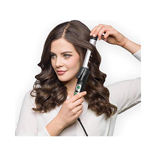 Braun Satin Hair 7 Curling wand Negro, Plata 2m - Moldeador de pelo (Rizador de pelo, 60 s, Negro, Plata, 2 m)