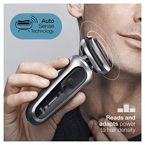 Braun Series 7 70-S7200cc Afeitadora Eléctrica, máquina de afeitar hombre de lámina Con Centro De Limpieza SmartCare, Recortadora De Precisión, Uso En Seco Y Mojado, Recargable, Inalámbrica, Plata