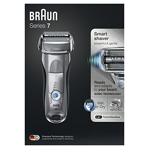Braun Series 7 7893s Wet&Dry Papel aluminio Recortadora Plata - Afeitadora (Batería, Papel aluminio, Plata)