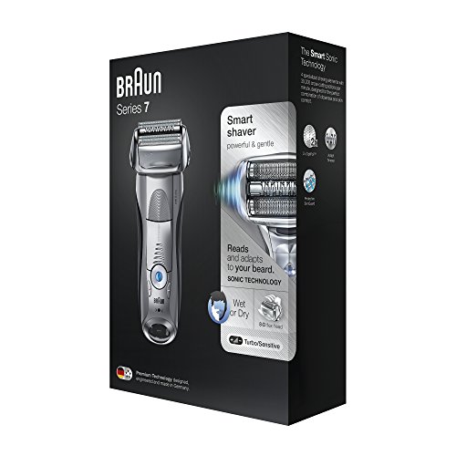 Braun Series 7 7893s Wet&Dry Papel aluminio Recortadora Plata - Afeitadora (Batería, Papel aluminio, Plata)