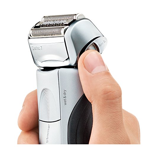 Braun Series 7 7893s Wet&Dry Papel aluminio Recortadora Plata - Afeitadora (Batería, Papel aluminio, Plata)
