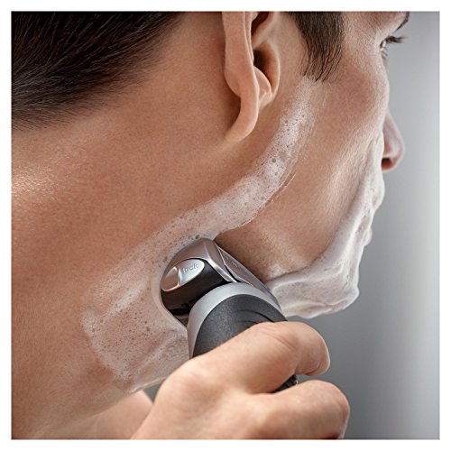 Braun Series 7 7899 cc afeitadora eléctrica, tecnología Wet & Dry y sistema Clean & Charge – plateado Premium