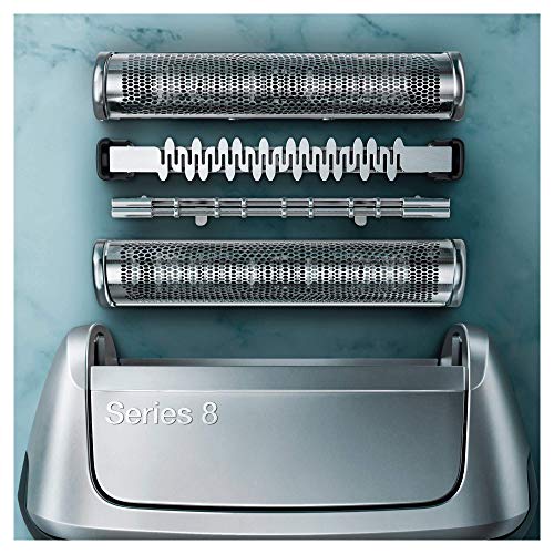 Braun Series 8 8370 cc Afeitadora Eléctrica Hombre Nueva Generación, Para Barba, Recargable, Inalámbrica, Estación Limpieza Y Carga Clean&Charge, Funda