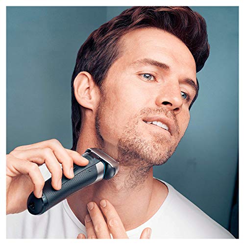 Braun Series 8 8370 cc Afeitadora Eléctrica Hombre Nueva Generación, Para Barba, Recargable, Inalámbrica, Estación Limpieza Y Carga Clean&Charge, Funda