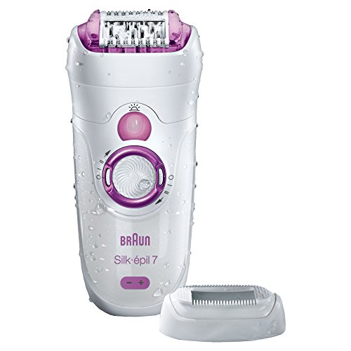 Braun Silk-épil 7-521 - Depiladora, color blanco y rosa