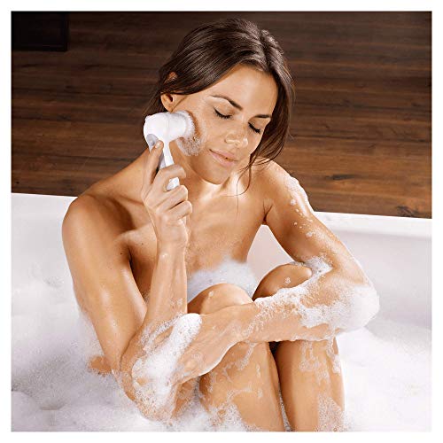 Braun Silk-épil 7 7-539 - Set de belleza con depiladora para mujer, eléctrica, inalámbrica y cepillo limpiador facial, blanco