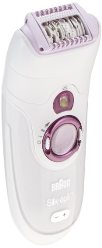 Braun Silk-épil 7 SkinSpa 7951 - Depiladora utilizable bajo el agua, recargable, con cepillo de exfoliación sónica y 4 accesorios incluidos