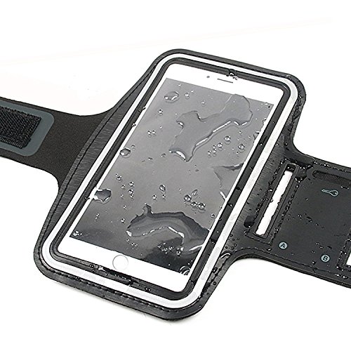 Brazalete Deportivo, Bioasis Banda de Brazo de Deporte, Ajustable, Antideslizante y Anti-Sudor, con Bolsillo de Llaves, para iPhone 6/6plus/7/7plus/8 plus/11plus/, Galaxy, Huawei P40, 5.5"