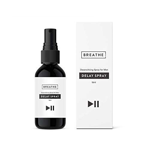 BREATHE Desensitizing Spray para Hombres | Botella grande de 15 ml | Mayor duración | Botella de bolsillo