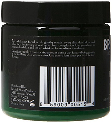 Brickell Men’s Products – Crema Exfoliante Facial Renovadora para Hombres – Crema Exfoliante Facial Natural y Orgánica – 118 ml