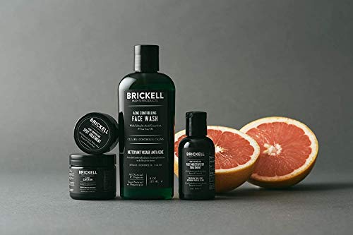 Brickell Men's Sistema de Control del Acné para Hombres, Tratamiento de Hidratación Facial para Combatir el Acné, Lavado de Cara, Tratamiento de Manchas y Crema Para Cicatrices, Natural y Orgánico